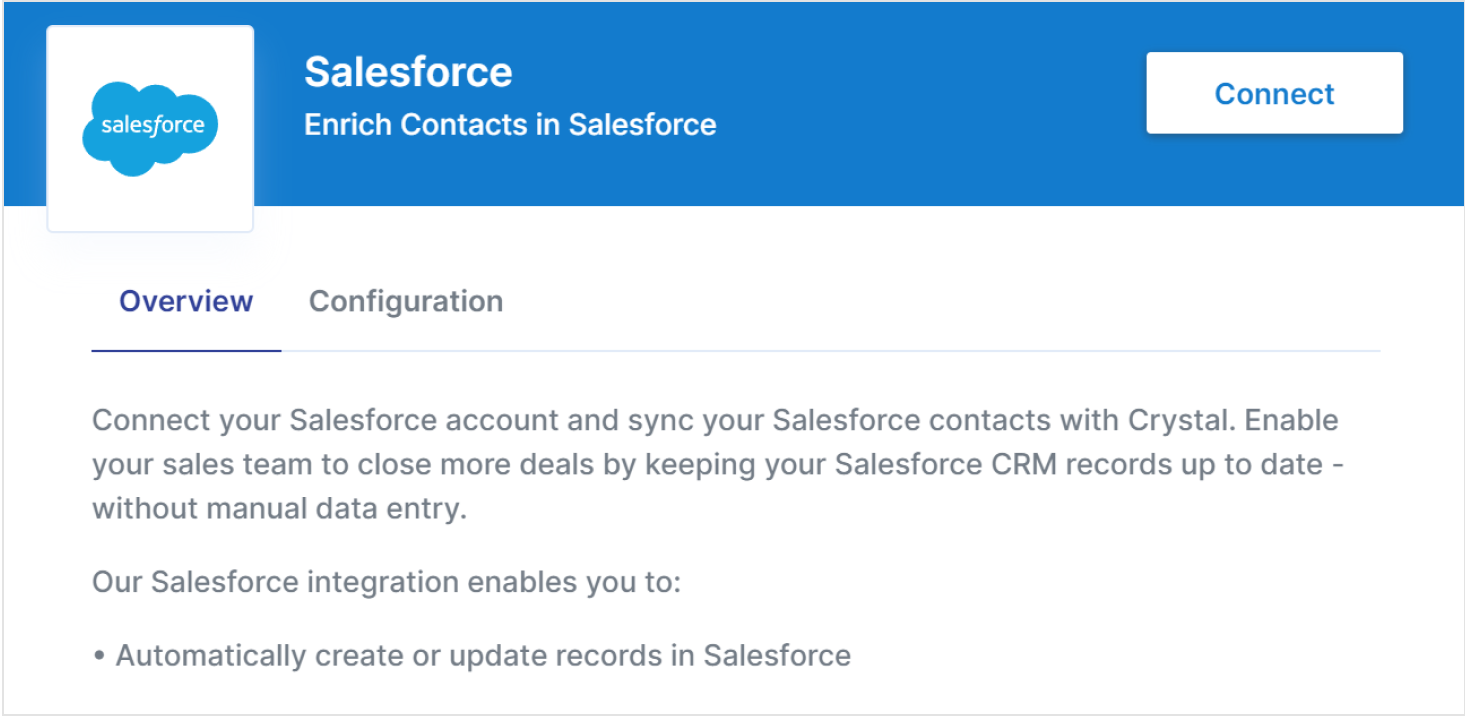 How do I set up the Salesforce integration?